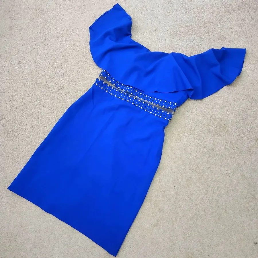 پیراهن مجلسی آبی