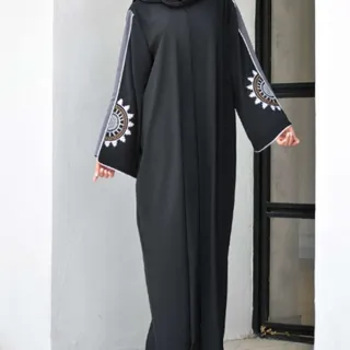 مانتو عبایی مجلسی مشکی