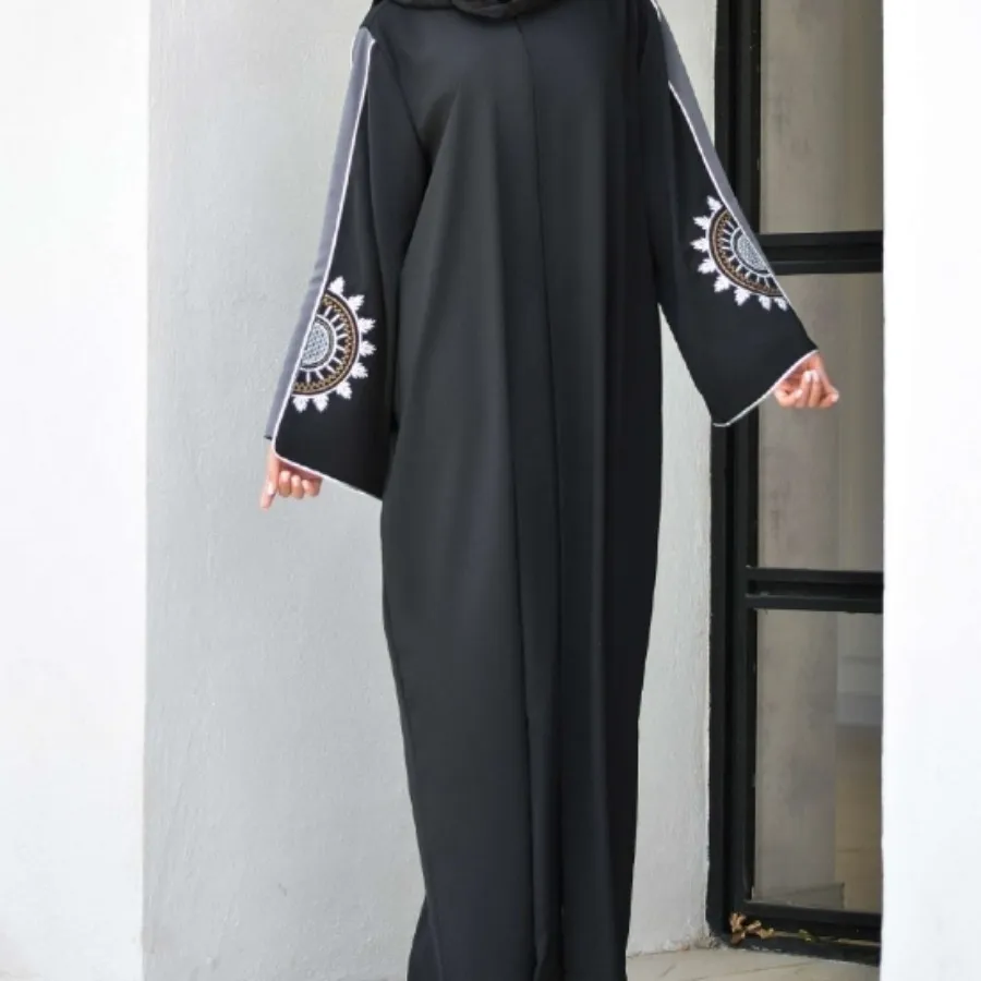 مانتو عبایی مجلسی مشکی