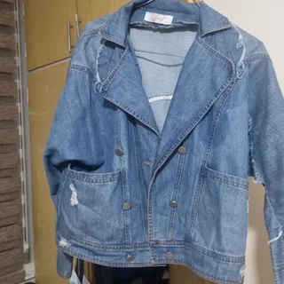 کت جین زاپ دار