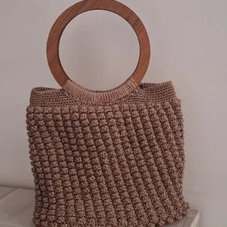 کیف دستبافت مکرومه بافی