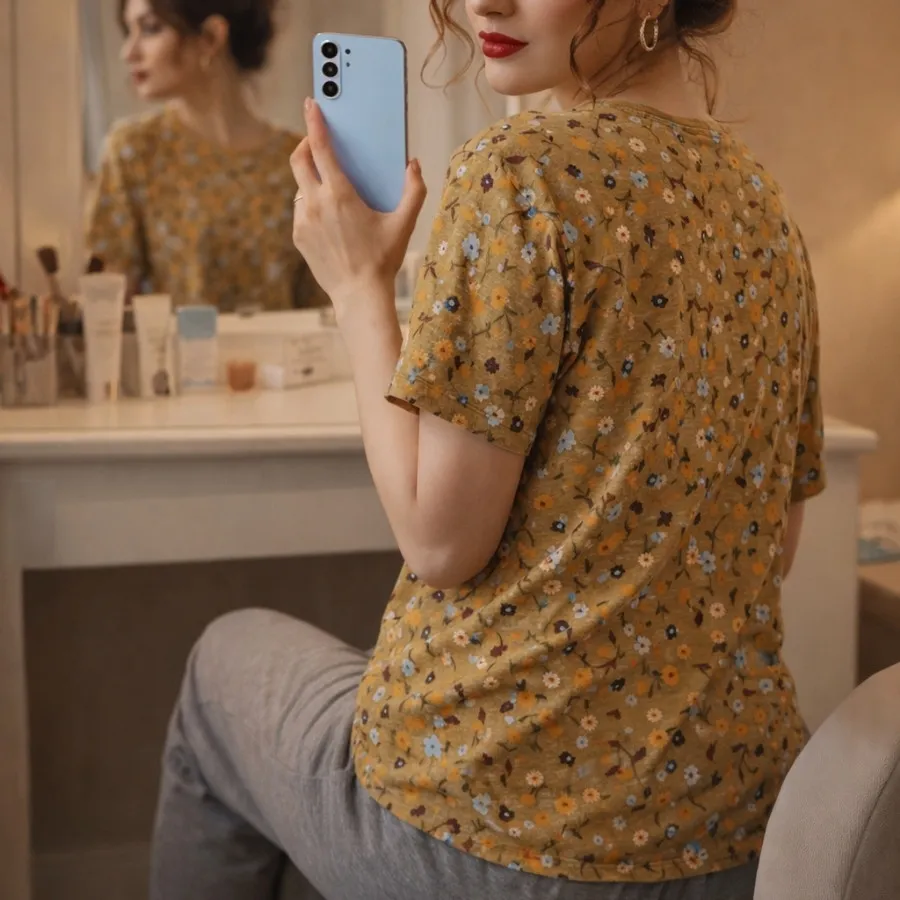 لباس خونه‌ای نخی و راحت