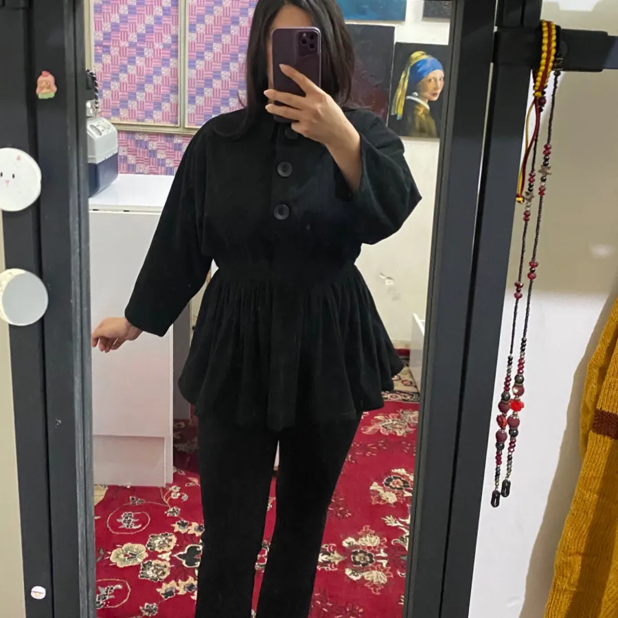 مانتو مخمل کبریتی عروسکی