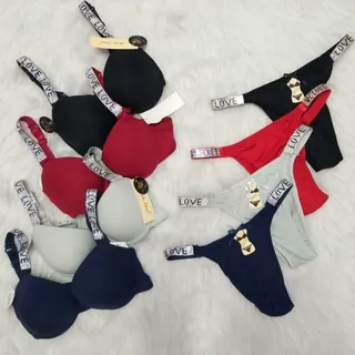 ست سوتین وشرت بند نگینی م