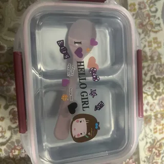 ظرف غذا دو طبقه استیل