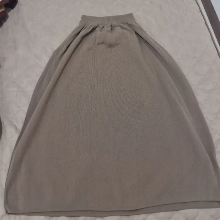 دامن بافت نسکافه ای