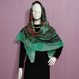 روسری نخ خالص قواره بزرگ