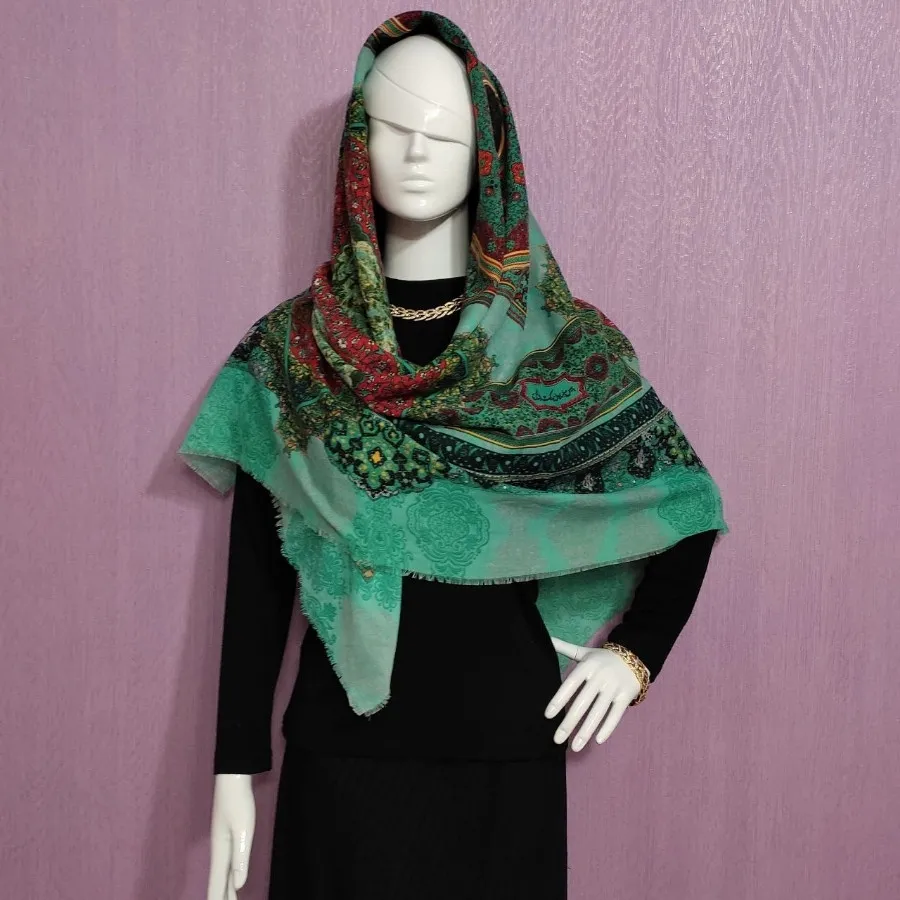 روسری نخ خالص قواره بزرگ