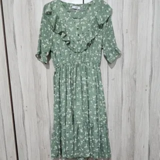 پیراهن حریر گل دار