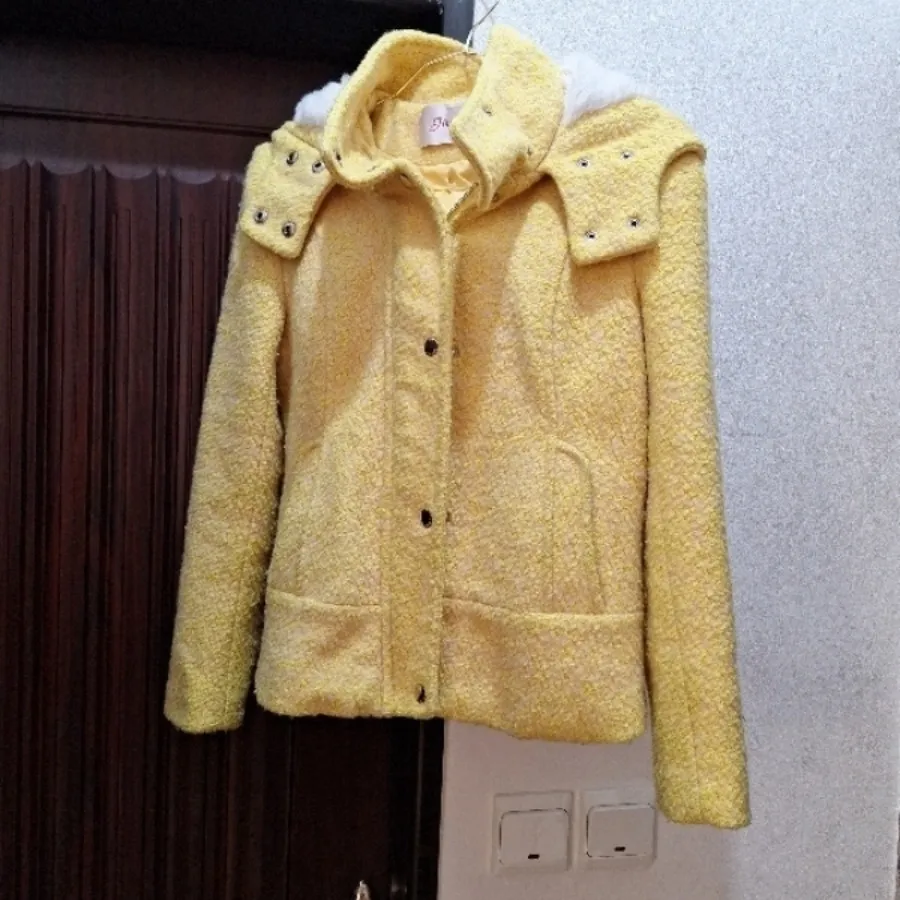 کت گرم آستر دار کلاه خز