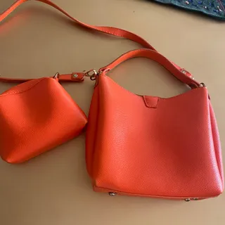 کیف نارنجی دوتایی