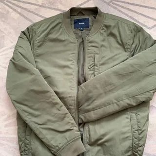 کاپشن خلبانی سبز لجنی