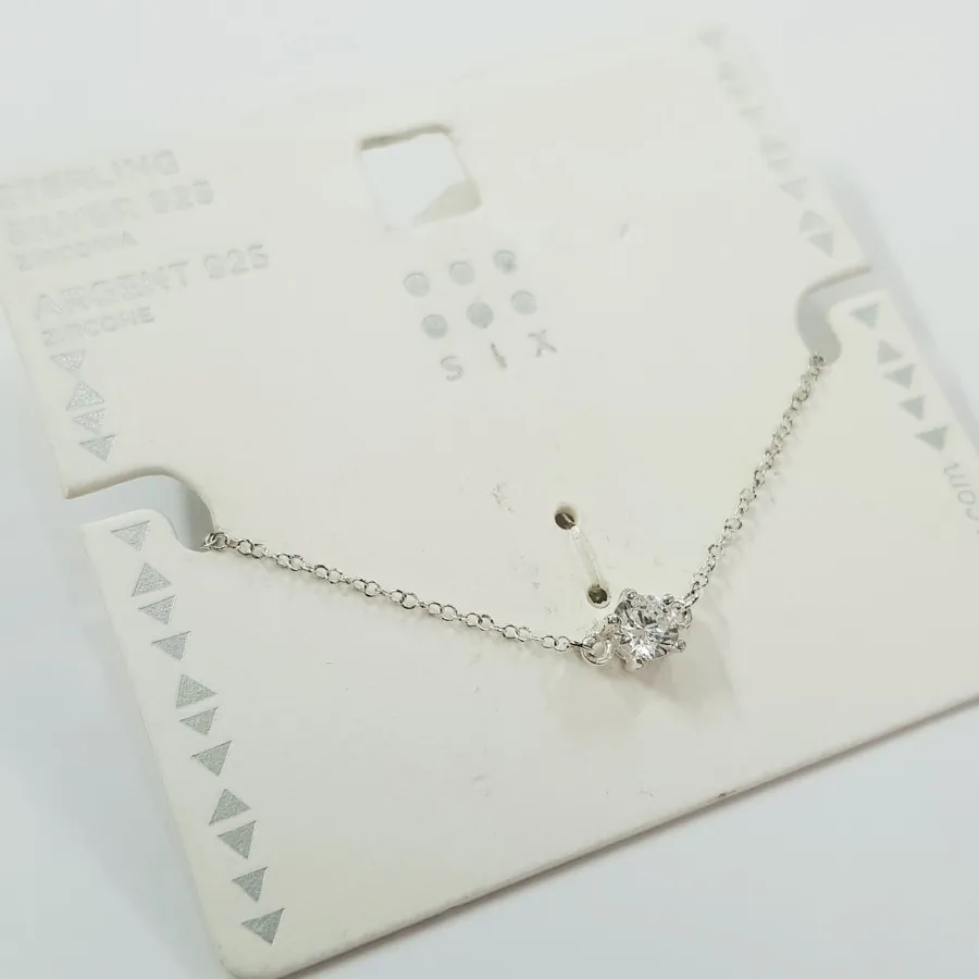 دستبند نقره 925 سنگ زیرکن