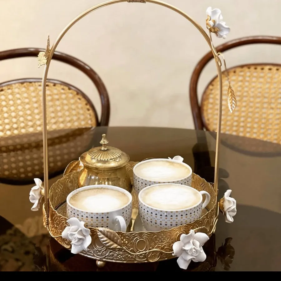 سینی پذیرایی دسته دار