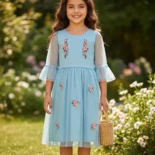 پیراهن دخترانه برند ال سی