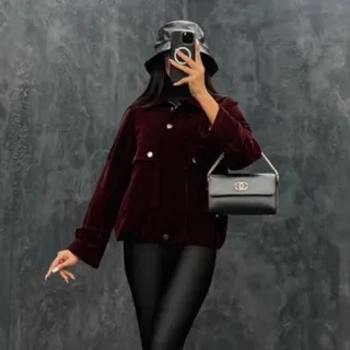 کت مخمل زرشکی