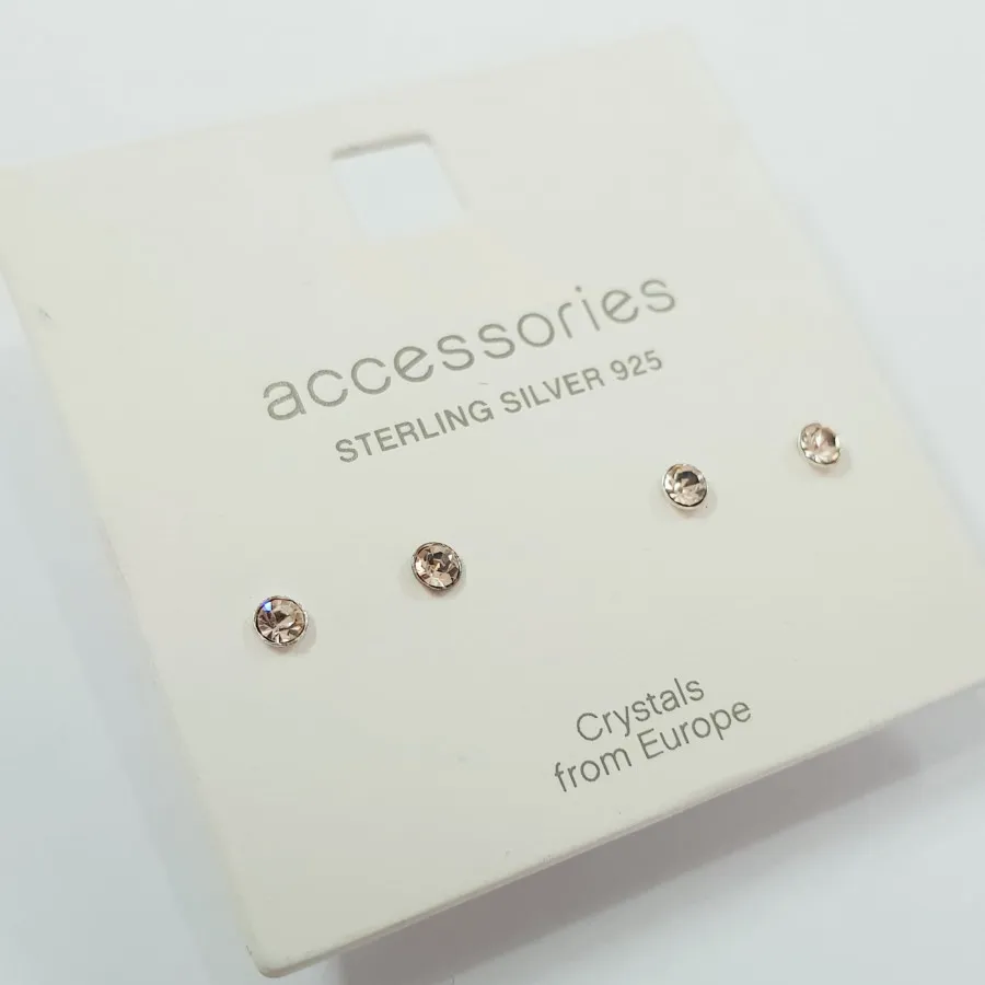 پک گوشواره گلگوش نقره 925