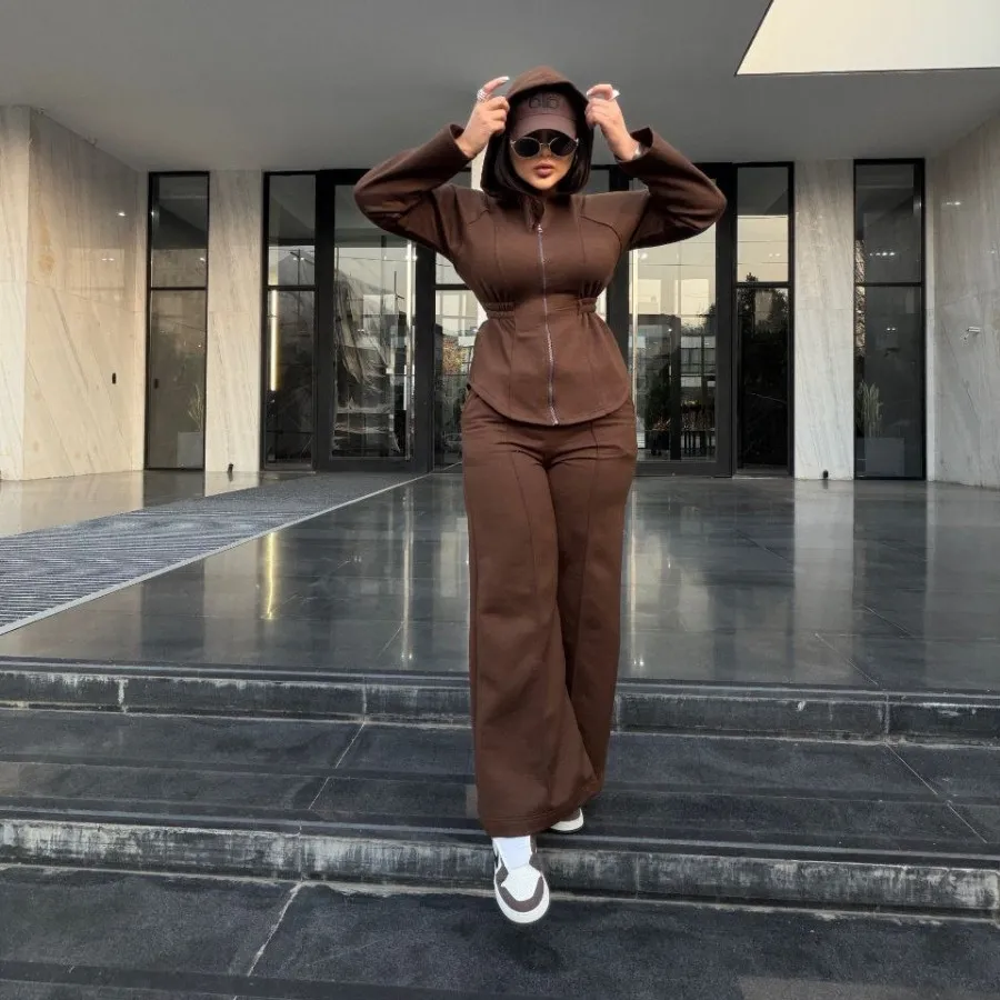 ?ست بلوز شلوار کمر گنی