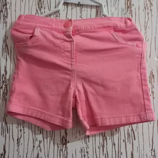 شلوارک کتان صورتی خارجی