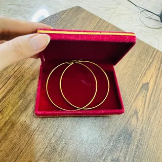 گوشواره حلقه‌ای طلایی