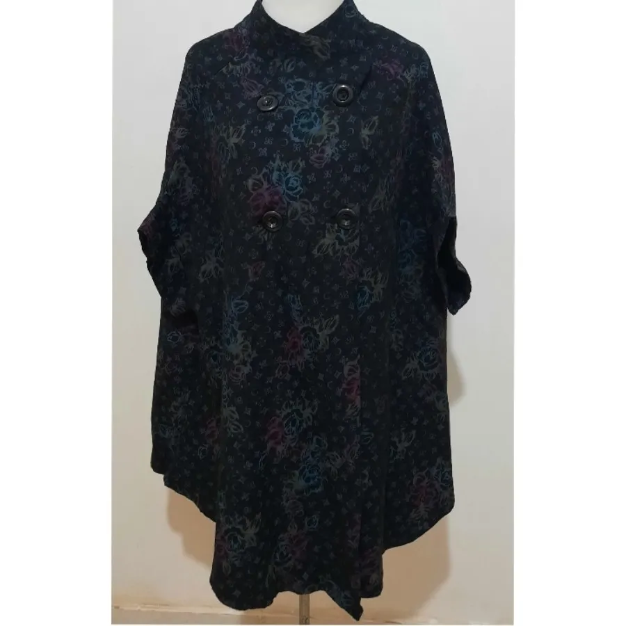 شنل دکمه دار  طرح دار