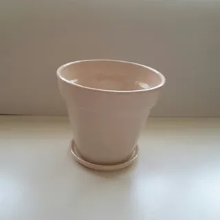 گلدان لعابی شیری