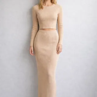 ست بلوزدامن کبریتی بافت