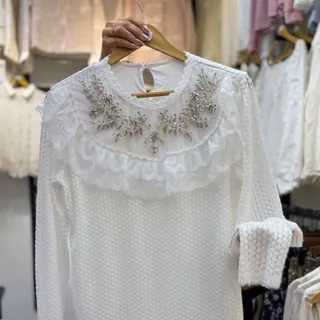 شومیز کارشده بهاره