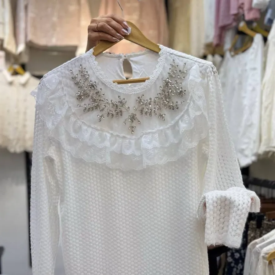 شومیز کارشده بهاره