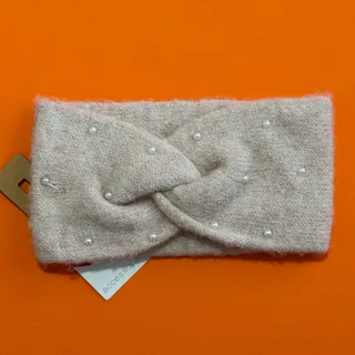 هدبند مرواریدی صورتی