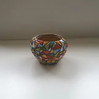 گلدان کاشیکاری و...