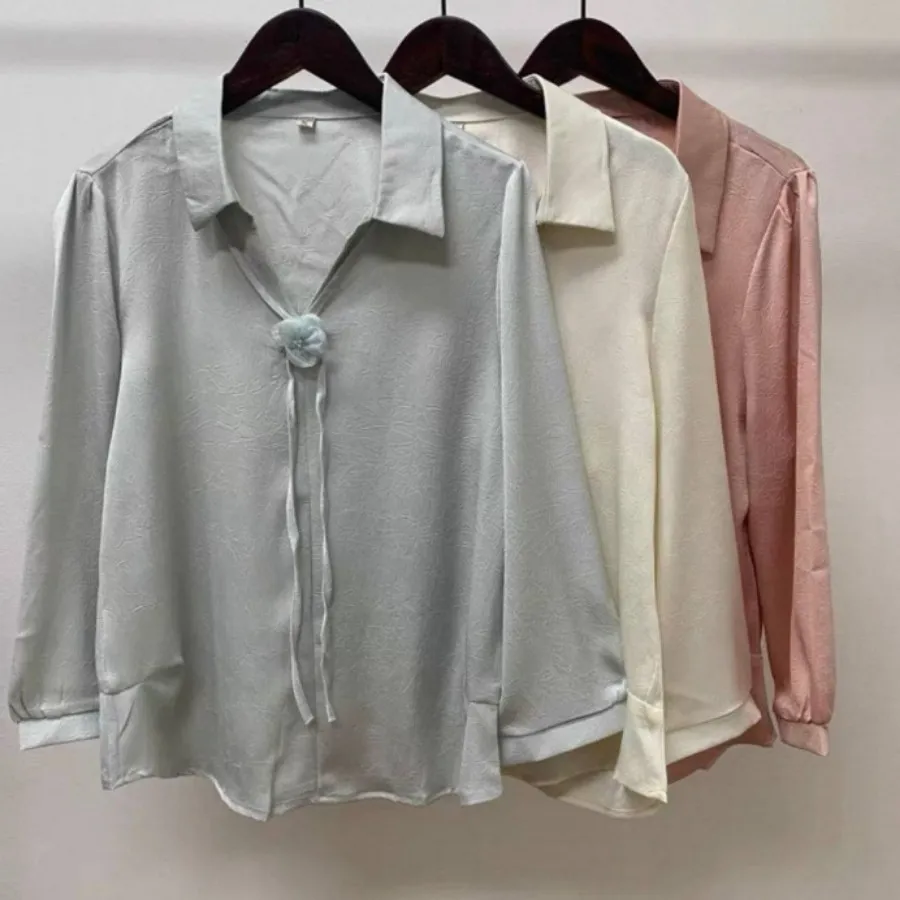 شومیز جنس ساتن  شیک