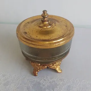 قندان شیشه و فلز