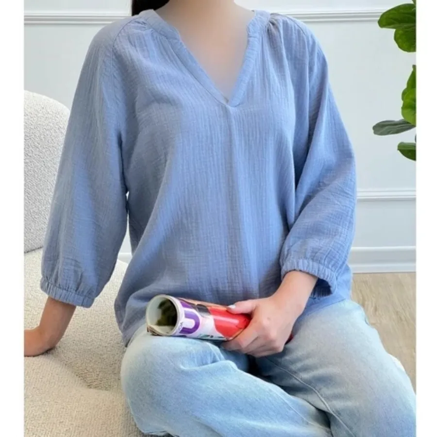 بلوز لینن فری سایز اسمارا