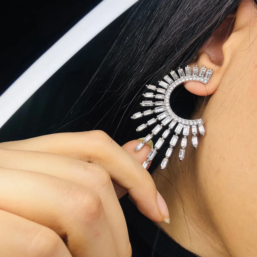 گوشواره نگینی شیک