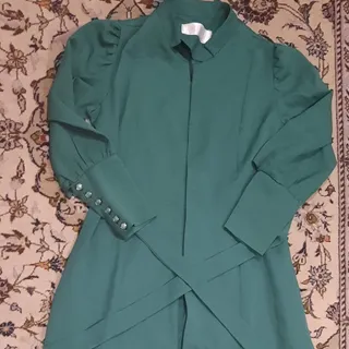 مانتو سبز بلند