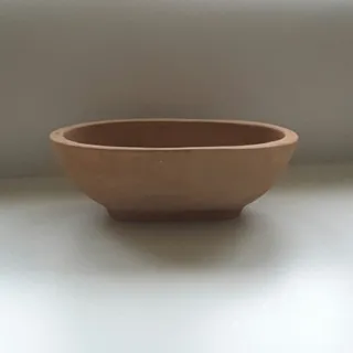 گلدان سفالی بیضی