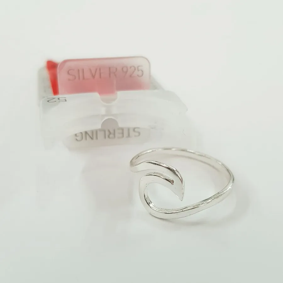 انگشتر نقره 925 موج دریا