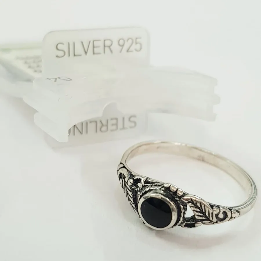 انگشتر نقره 925 سیاه قلم