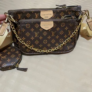 کیف قهوه ای طرح LV