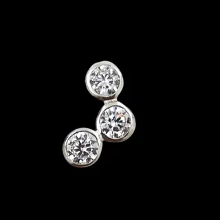 پیرسینگ نقره باپایه استیل