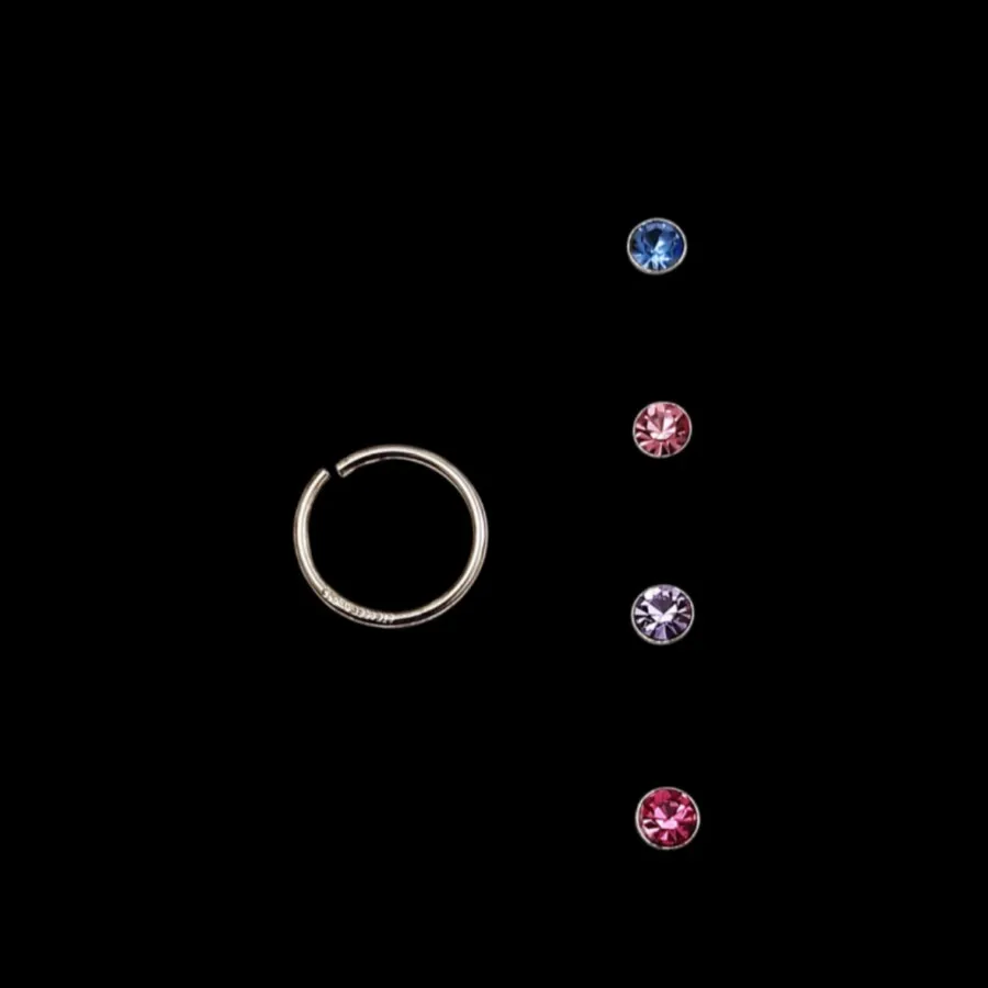 پیرسینگ نقره 5 عددی