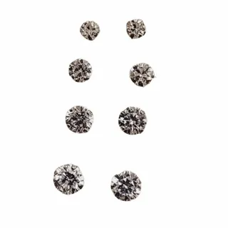 گوشواره نقره مجموعه 4 تای