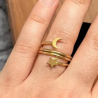 انگشتر ماه و ستاره نو