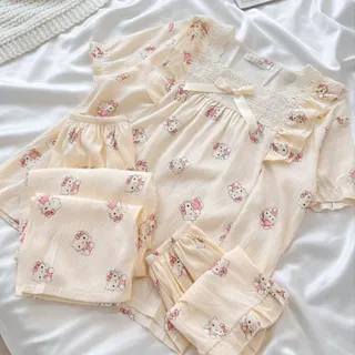 بلوزشلوارشرتک نخ موسیلین