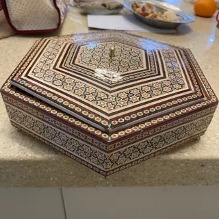 ظرف اجیل خاتم کاری