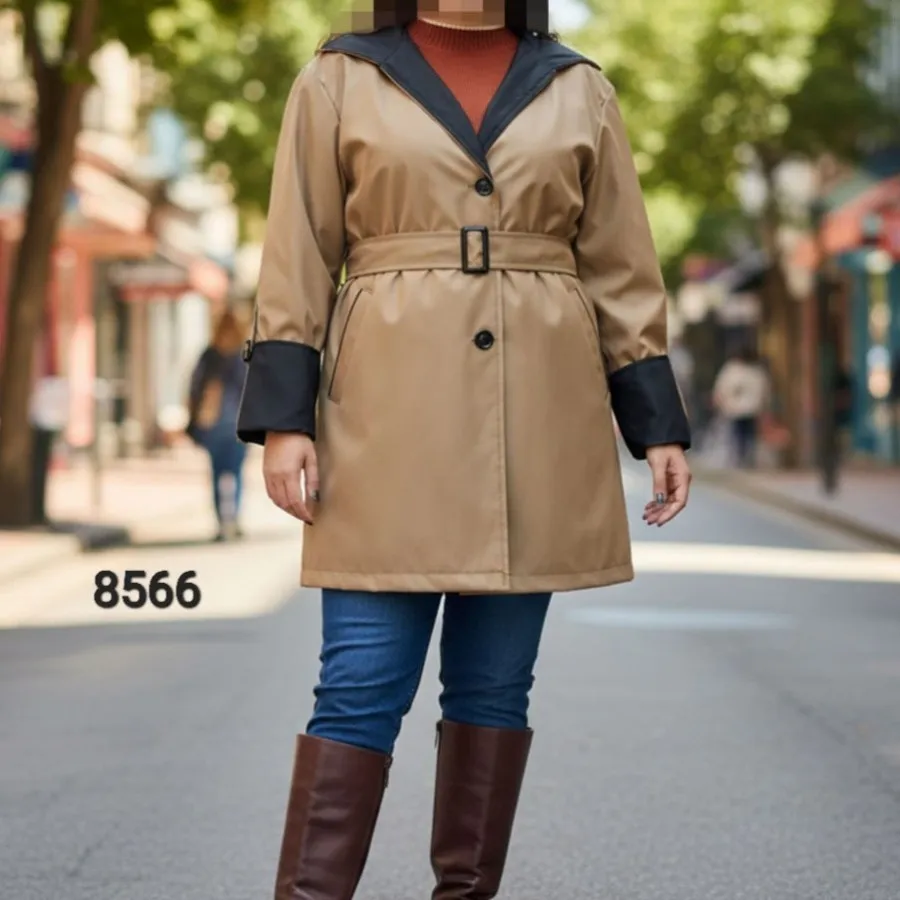 بارانی کلاهدار سایز بزرگ