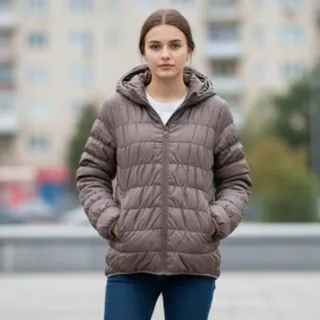 کاپشن داخل الیاف خط ریز