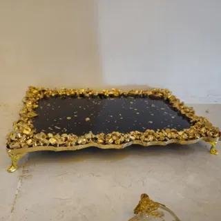 سینی رزین و کریستال