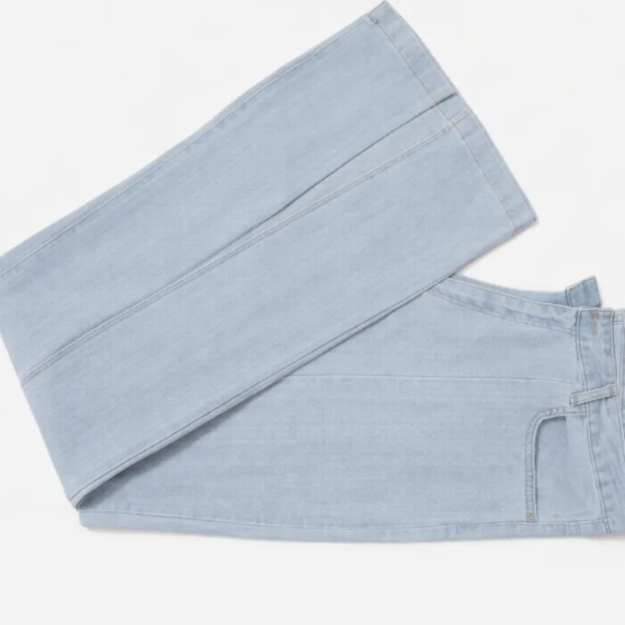 شلوار جین جلو چاک دار